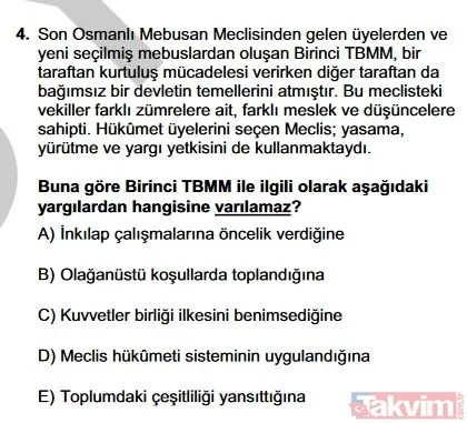 2019 YKS TYT soruları ve cevapları burada! Türkçe, Sosyal Bilimler, Matematik, Fen Bilimleri cevap anahtarı - 48