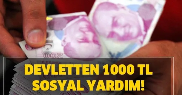 devletten 1000 tl sosyal yardim nasil
