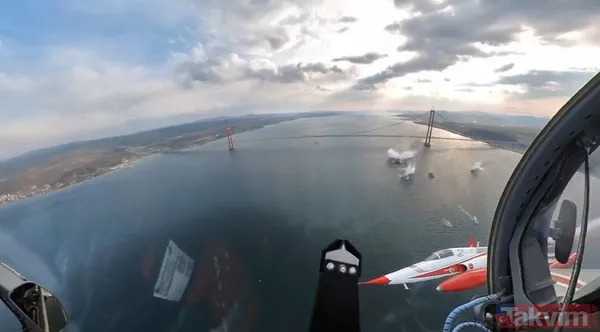 Tüyler diken diken! Türk Yıldızları'ndan 1915 Çanakkale Köprüsü açılışında nefes kesen gösteri - 5