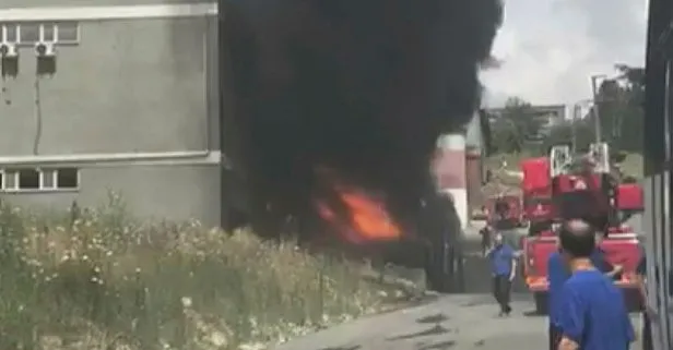 Son dakika haberi: Hadımköy’de fabrikada yangın