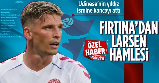 Trabzonspor’dan flaş transfer atağı! Udinese’nin yıldız ismi Stryger Larsen’i istiyor