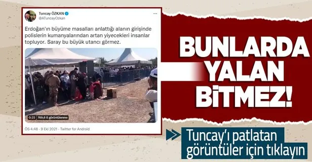CHP’li Tuncay Özkan’ın vatandaş yerden kumanyaları topluyor yalanı görüntülerle ortaya çıktı!