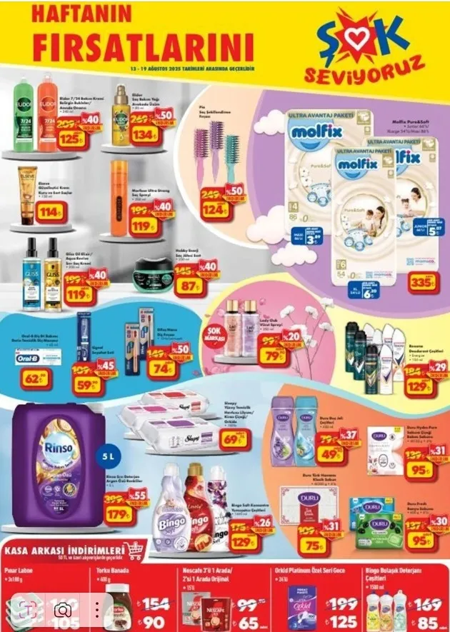 ŞOK 13-19 Ağustos 2025 aktüel kataloğu: Saç şekillendirme cihazı, buhar kazanlı ütü, dikiş makinesi ve kamp ürünlerinde indirim-4