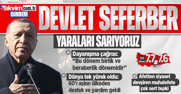 Başkan Erdoğan deprem bölgesinde! Depremzedelerin yaraları sarılıyor: Her aileye nakdi destek, oteller depremzedelere açılacak