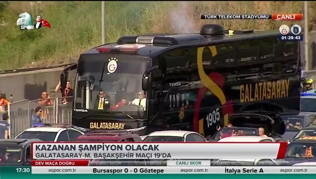 Şampiyonluk düğümü çözülüyor! Galatasaray kafilesi stada ulaştı