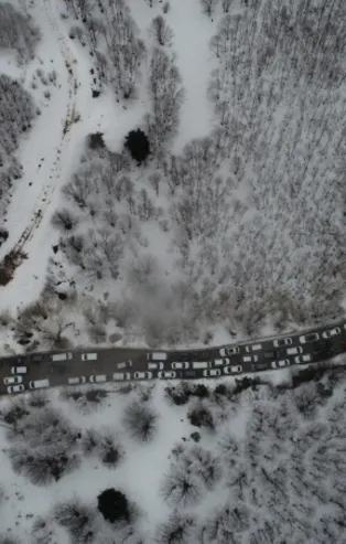 Kartepe'de 15 kilometre kuyruk oluştu