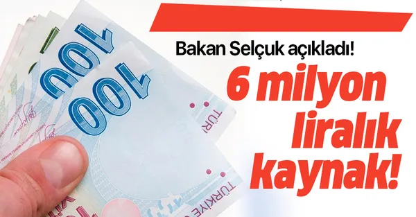 Son dakika: Bakan Selçuk açıkladı! 6 milyon lira kaynak...-1