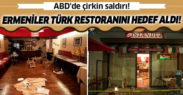 Amerika’da Ermenilerden kalleş saldırı! Türk restoranını hedef aldılar
