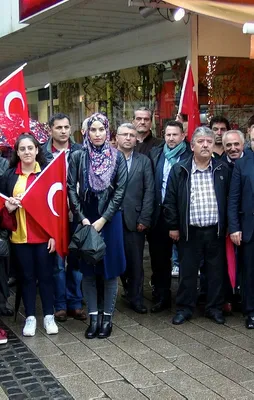 Almanya'da FETÖ protestosu