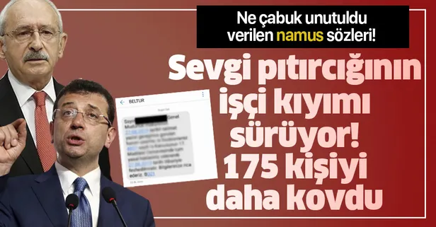 Ekrem İmamoğlu'nun işçi kıyımı Sürüyor! İmamoğlu BELTUR'da çalışan 175 kişiyi işten kovdu