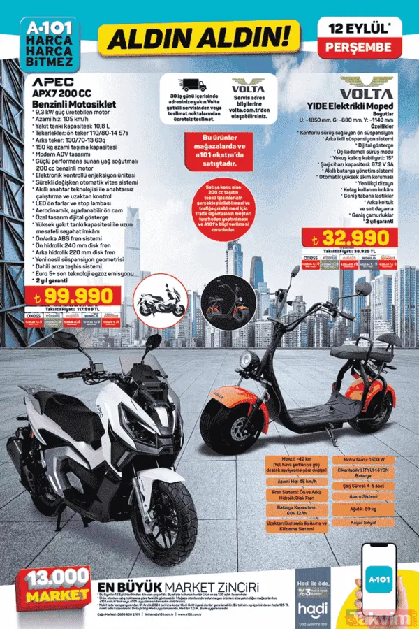 A101'de beyaz eşya indirimi! 12 Eylül kataloğunda yeni mutfak ürünleri yayınlandı - 14