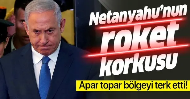 Netanyahu roket sirenleri nedeniyle mitingine ara verdi