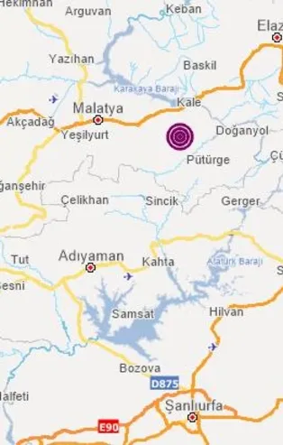 Malatya'nın Battalgazi ilçesinde 3,7 büyüklüğünde deprem