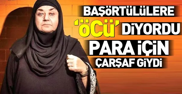 Başörtülülere hakaret eden Serra Yılmaz La Prima Pietra filminde çarşaf giydi