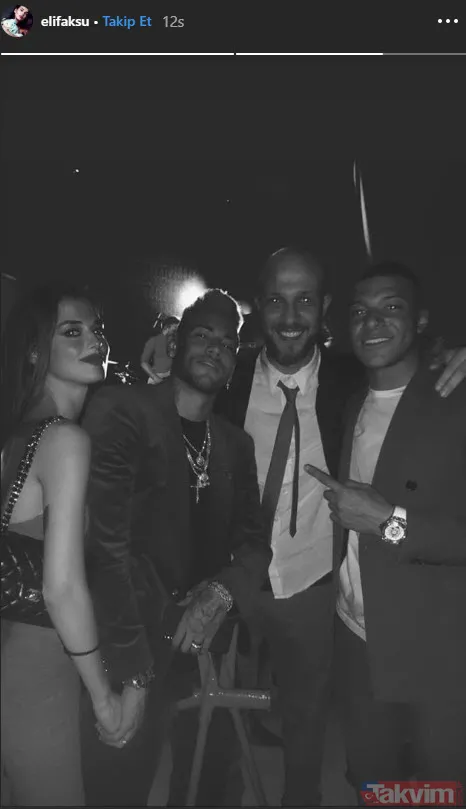 Neymar'ın doğum günü partisine Türk güzel Elif Aksu damga vurdu! - 5