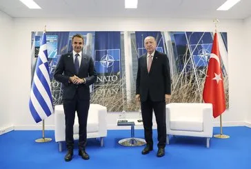 Başkan Erdoğan-Miçotakis ile görüştü