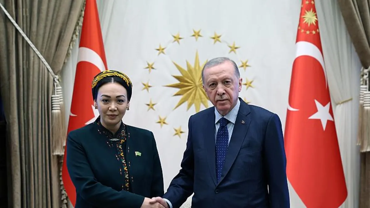 Başkan Erdoğan, Türkmenistan Meclis Başkanı Dünyagözel Gulmanova'yı kabul etti
