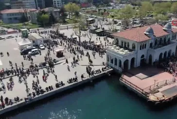 Adalar İskelesi’nde bayram yoğunluğu