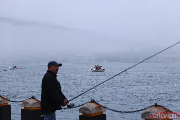İstanbul'dan sis manzaraları... Köprüler kayboldu - 12