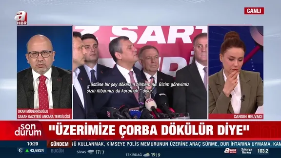 CHP Genel Başkanı Özgür Özel’in ''Çorba'' savunmasına sert tepki: “Kamuoyunun aklıyla alay ediliyor”