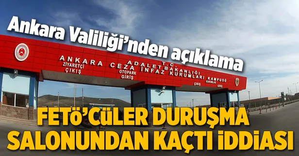 4 FETÖ'cü duruşma salonundan kaçtı!