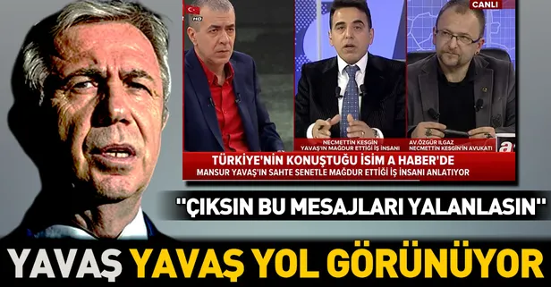 Mansur Yavaş'ın senet skandalı! O isim canlı yayında