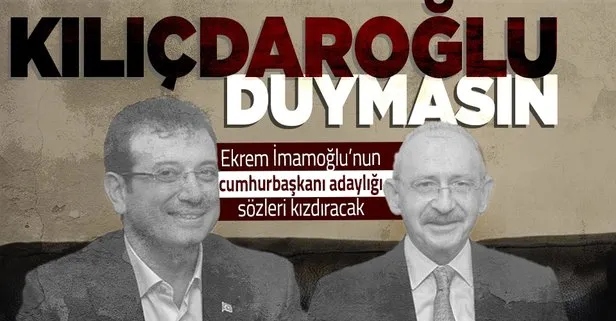 SON DAKİKA: İmamoğlu’ndan cumhurbaşkanı adayı olmayı düşünen Kılıçdaroğlu’nu kızdıracak sözler: Memleketin her yerinden sorumlu hissediyorum