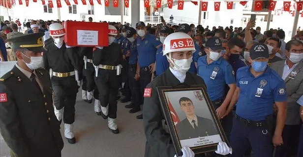 İdlib şehidine son görev