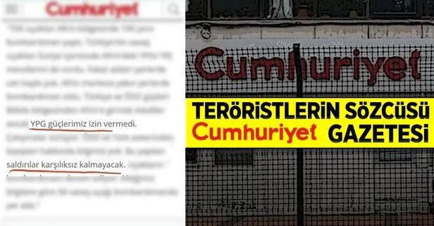 Terör örgütlerinin sesi Cumhuriyet gazetesi