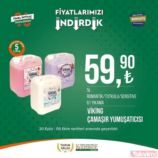 Tarım Kredi 5 Ekim FİYAT LİSTESİ 2023! Kooperatif marketlerinde indirimlerin son günü! Kırmızı mercimek 22.25, tost peyniri 59. 90... - 5