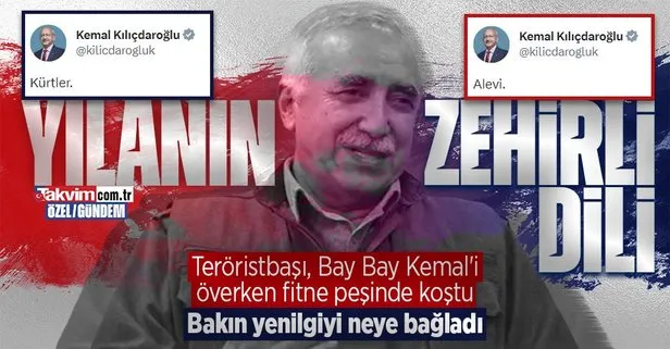 PKK elebaşı Murat Karayılan’dan Kemal Kılıçdaroğlu’na övgüler! Yine bölücük peşinde koştu! Skandal ’Alevilik ve Kürtlük...’ söylemi...