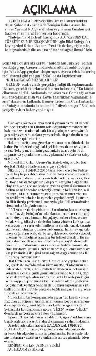 Cumhuriyet’in yalan haberi böyle tescillendi-2