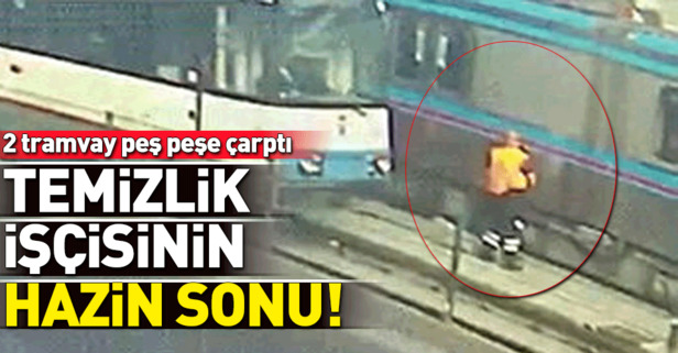 Sultangazi’de temizlik işçisine tramvay çarptı