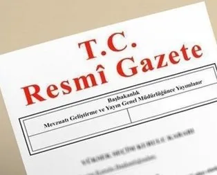 Cumhurbaşkanı kararları Resmi Gazete’de