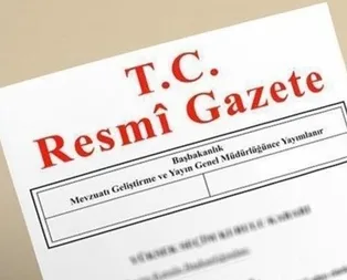 Cumhurbaşkanı kararları Resmi Gazetede