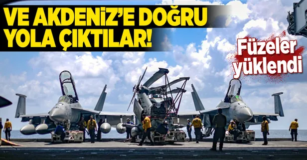ABD uçak gemisi ve filo Akdeniz'e doğru yola çıktı!-1