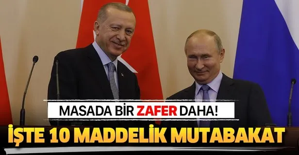 Başkan Erdoğan ve Putin Soçi’deki tarihi zirvede açıkladı! İşte Türkiye ve Rusya arasındaki tarihi mutabakat metni