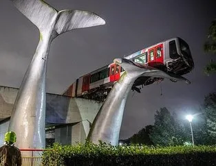 Hollanda’da yürekleri ağza getiren metro kazası!