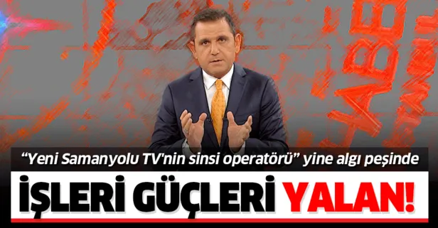 Yeni Samanyolu TV’nin sinsi operatörü Fatih Portakal Barış Pınarı Harekatı’nda da algı peşindeydi