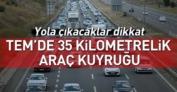 TEM’in Bolu geçişinde 35 kilometrelik araç kuyruğu! İstanbul’da yol durumu nasıl? İşte güncel yol durumu bilgisi