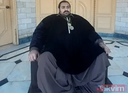 444 kiloluk Pakistanlı Hulk Arbab Khizer Hayat eş arıyor! Ama bazı şartları var...