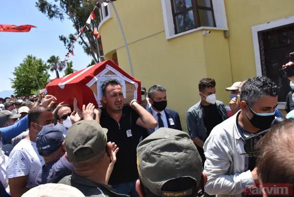 SON DAKİKA: Muğla Marmaris'teki orman yangınında şehit olan Görkem Hasdemir son yolculuğuna uğurlandı - 9