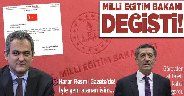 Son dakika: Ziya Selçuk’un yerine yeni Milli Eğitim Bakanı Mahmut Özer oldu!