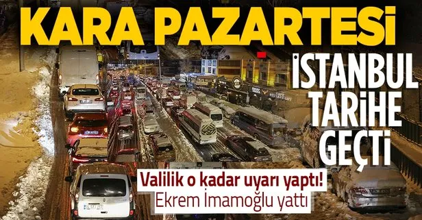 İstanbul’da hayat felç oldu! Belediyenin iş bilmezliği yüzünden binlerce kişi araçlarını terk etti