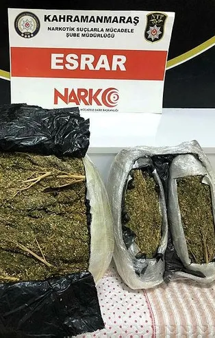 Kahramanmaraş'ta uyuşturucu operasyonu