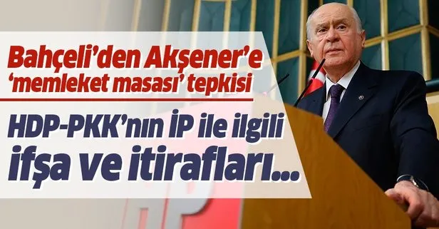Bahceli Den Aksener E Memleket Masasi Tepkisi Takvim