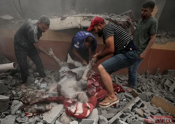 İsrail bir aileyi daha yok etti! Ateşkes kararına rağmen katliam: Deyr el Balah’ta enkazdan cesetler çıkarıldı - 13