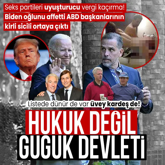 ABD Başkanı Joe Biden sözünü tutmadı oğlu Hunter Biden için af kararını imzaladı! Eski başkanların kirli sicili ortaya çıktı