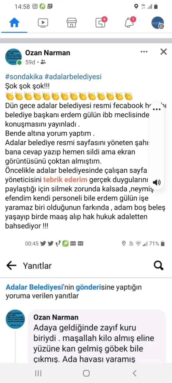 Adalar Belediye Başkanı Erdem Gül’e şok! Belediye’nin Gül hakkındaki açıklaması: Geldiğinden beri tek icraatı yemek içmek-2