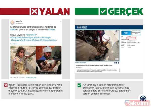 Terör yandaşları provokasyona doymuyor! İran televizyonundan Barış Pınarı Harekatı aleyhine manipülasyon girişimi - 2